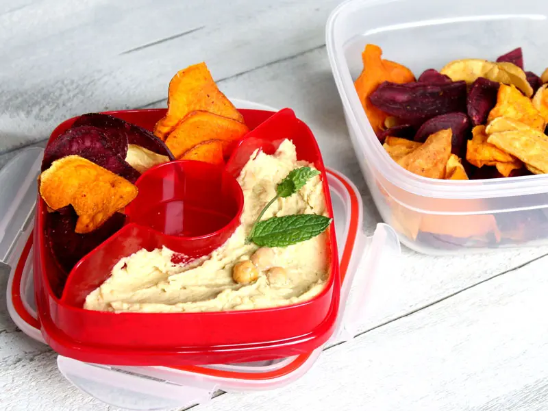 White kidney beans hummus with roasted garlic and old style mustard