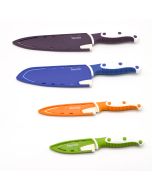 Paring Knife Set: (3) 3.5 Paring Knives & Sheaths & Soft Handles!  #CWB02111