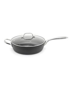 Starfrit 4.7 qt. 11 in. Deep Saute Pan with Glass Lid and