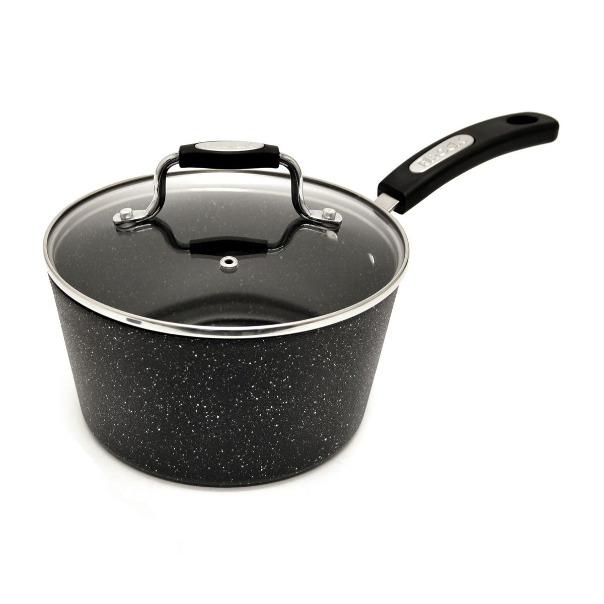 THE ROCK by Starfrit 034823-002-0000 3.5-Qt. Stainless Steel Saucepan with  Lid