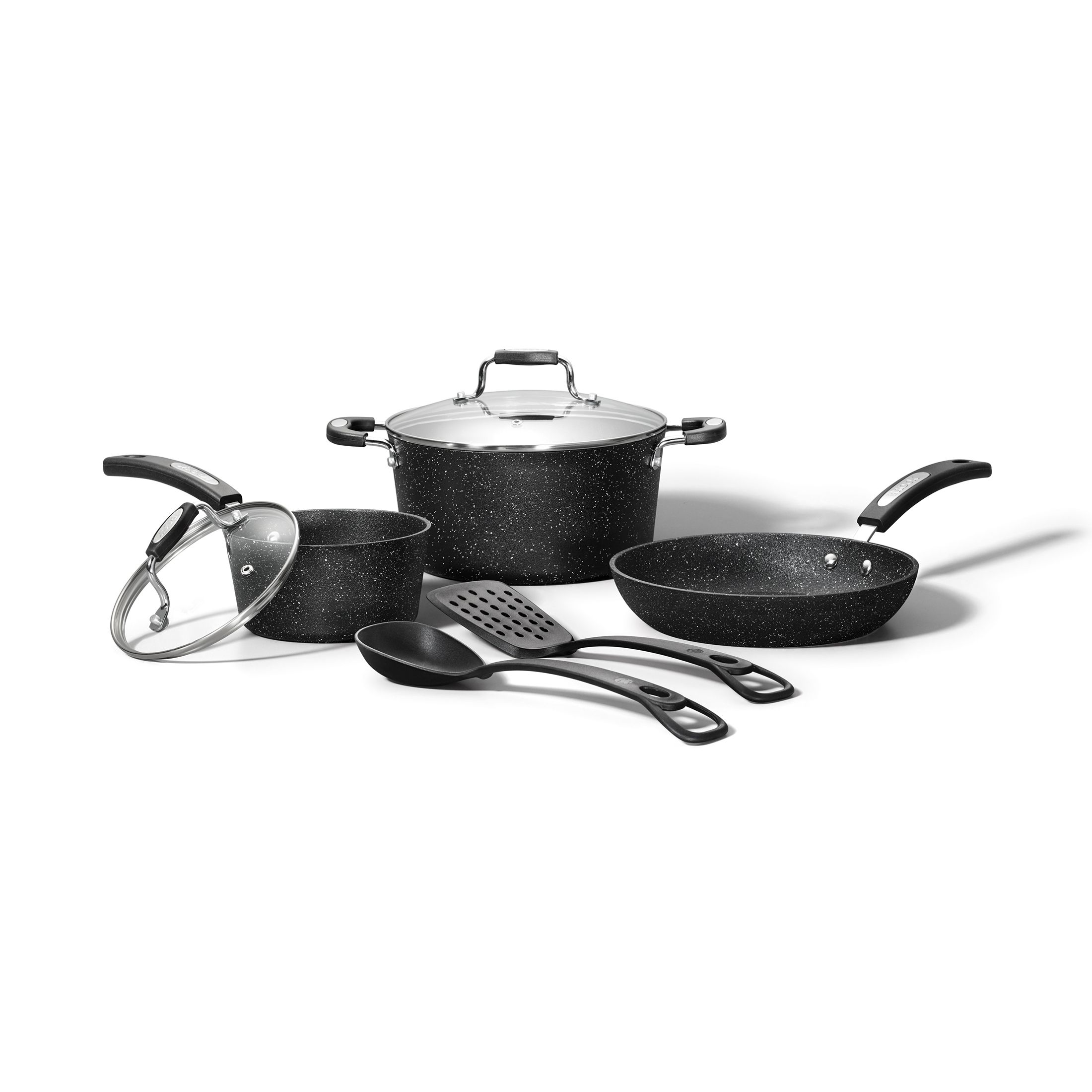 THE ROCK by Starfrit 060710-001-0000 12 Piece Cookware Set