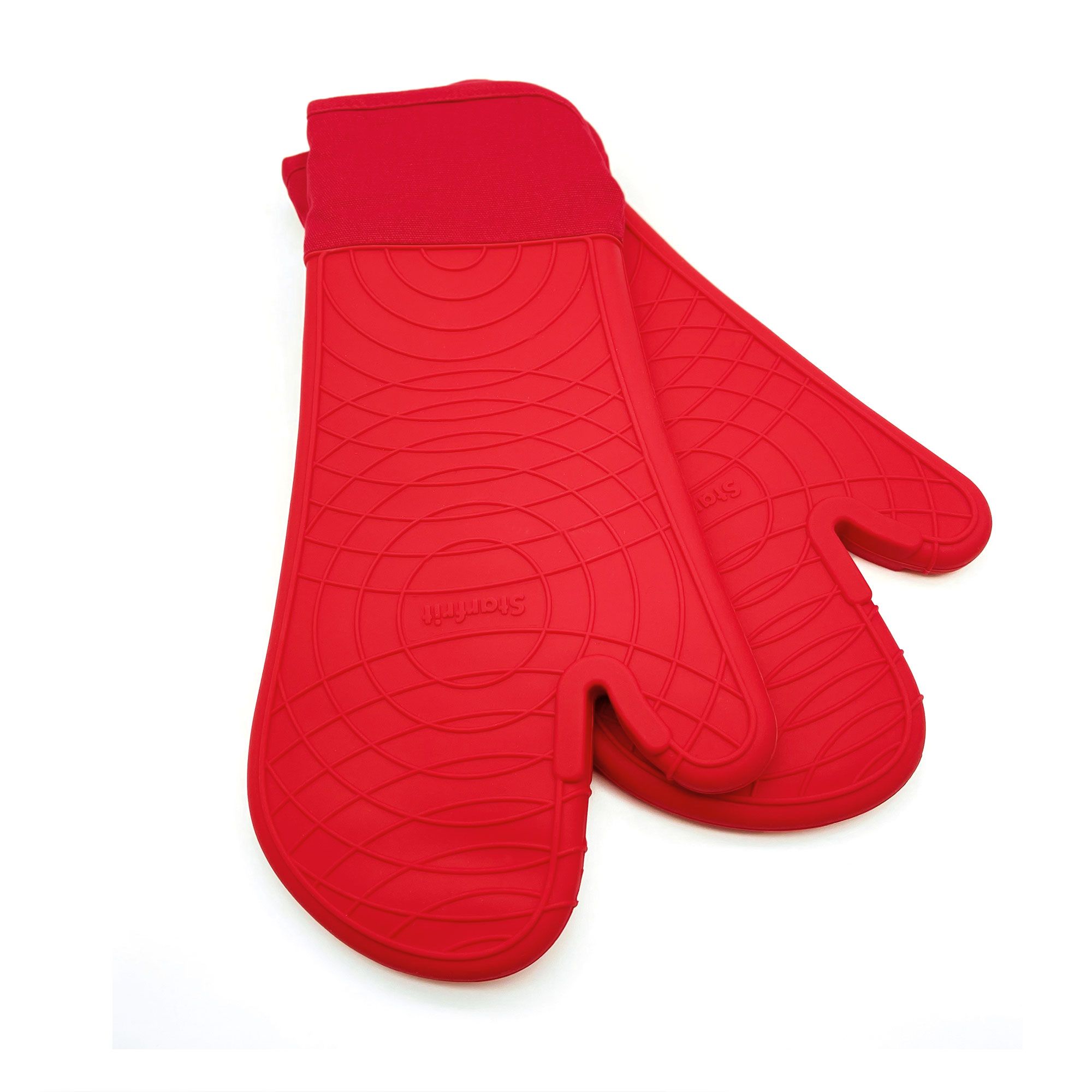 Zulay Kitchen Silicone Oven Mitts - Red, 2 - Harris Teeter