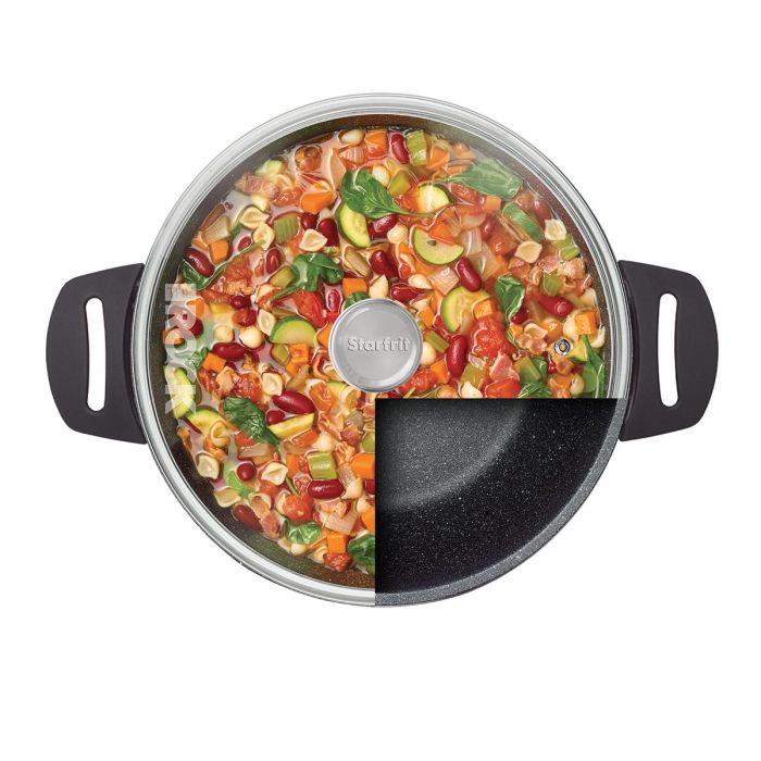 The Rock by Dual-Sided 3.2-Quart Electric Hot Pot - Starfrit 024425-002-0000