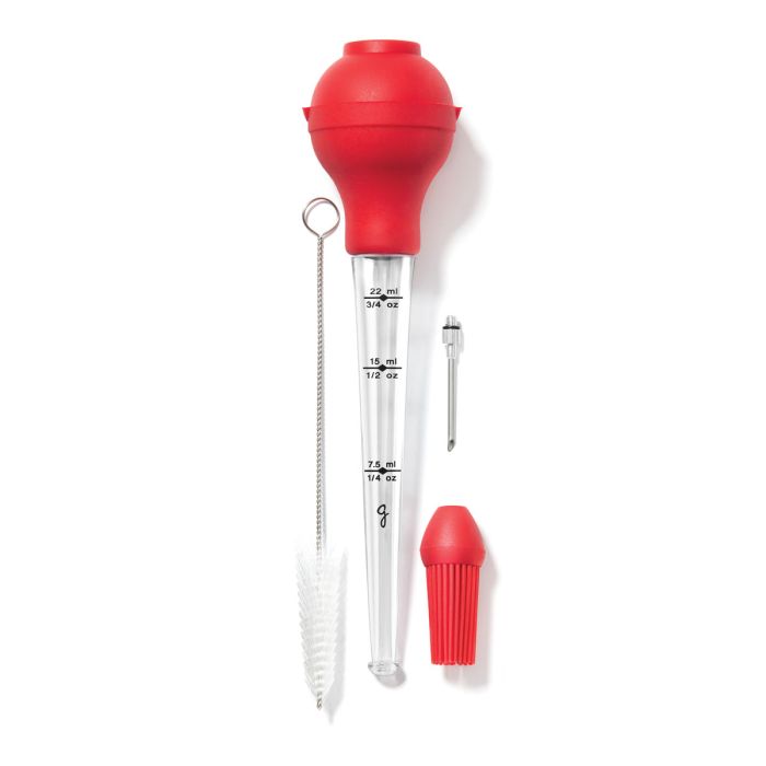 Poire à sauce en silicone Westmark avec brosse de nettoyage