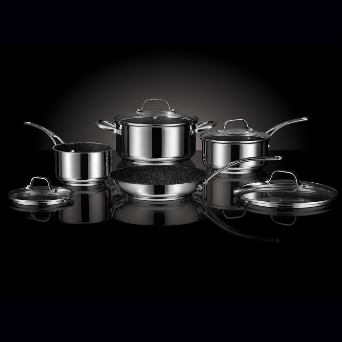 The Rock by Starfrit 8-Piece Cookware Set with Bakelite Handles 69858309307