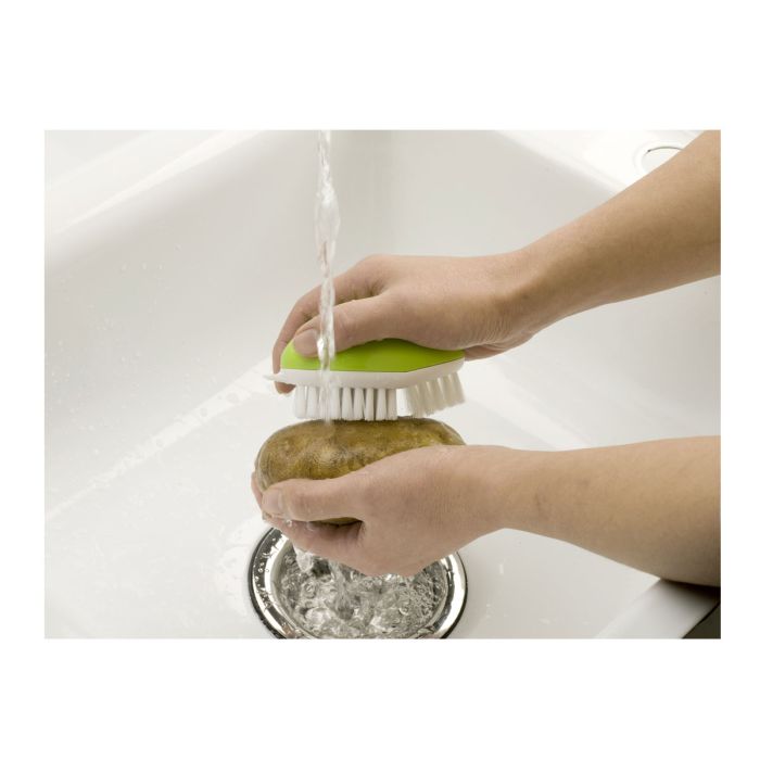 Ghyt 3pcs Brosse à légumes Épurateur de pommes de terre, Brosse de  nettoyage de fruits et légumes, Poils flexibles avec poignée de doigt  confortable, Brosse de cuisine à domicile pour le lavage