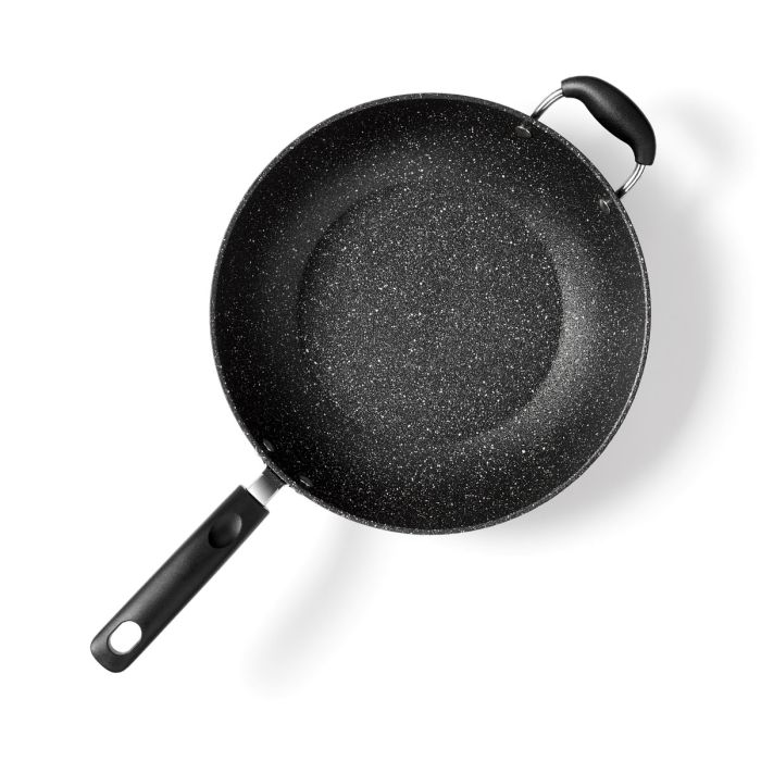 THE ROCK by Starfrit 10 Stir Fry Pan, Black, Medium