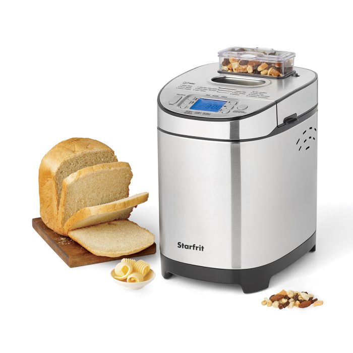Bread Machines Electric for Homemade Bread Bread Machine Included Recipe Booklet 2 Lb Digital Bread Maker,14-in-1 Stainless Steel Breadmaker with Heat Retention and Timing Function 