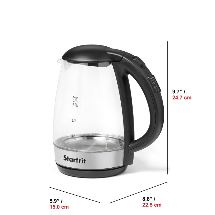 Bouilloire Electrique à Température Réglable Verre 1,7L