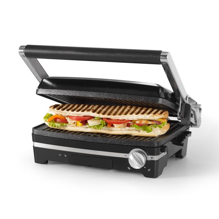 Holde Foreman Velkommen Panini Grill with Reversible Plates