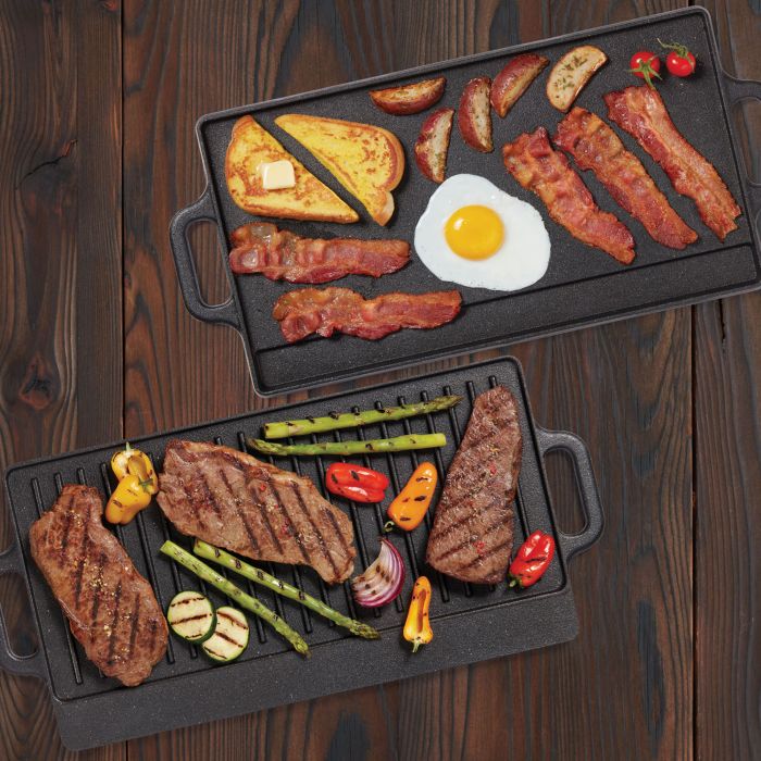  The Rock PRO Reversible Grill/Griddle Pan: Home & Kitchen