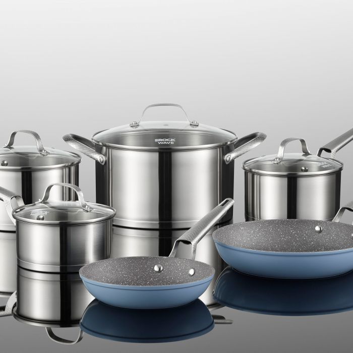 Starfrit The Rock Cookware Set, Stainless Steel