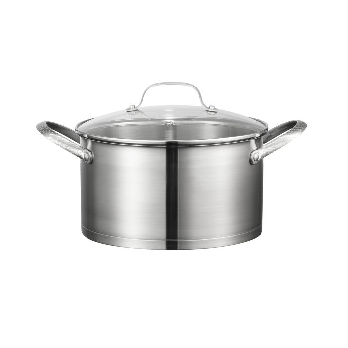 Flare 6 qt Stock Pot with glass lid