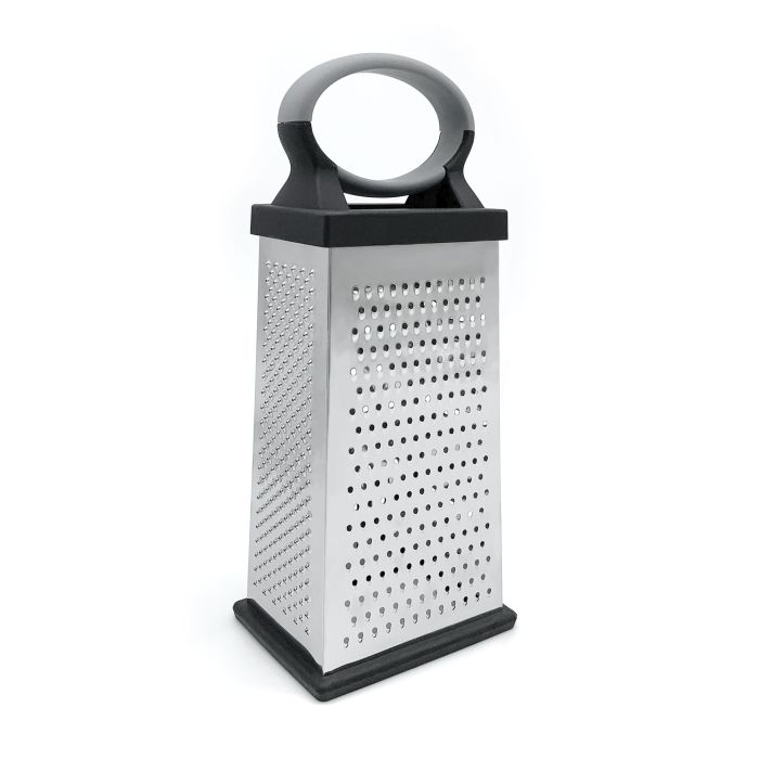 Rainspire Professional Box Grater, Cheese Grater for Kitchen Black
