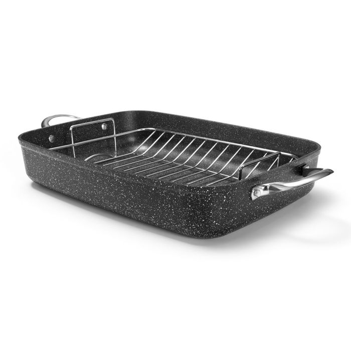 Heritage The Rock 12 x 17 30cm x 43cm Roasting Pan with Rack Starfrit