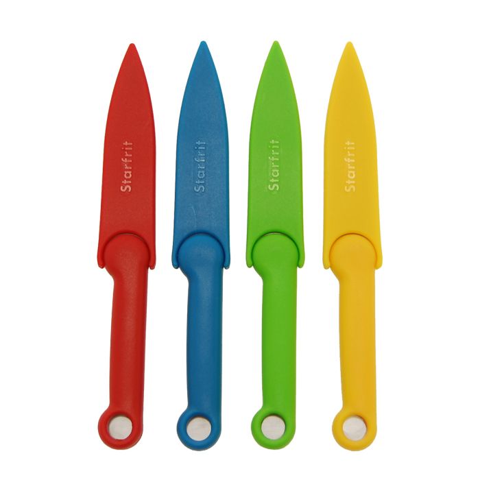 Starfrit Paring Set of 4 Knives with Covers - 20356657