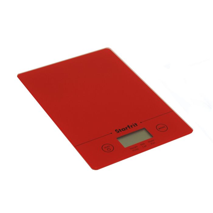 Red Ultra Thin Digital Kitchen Scale