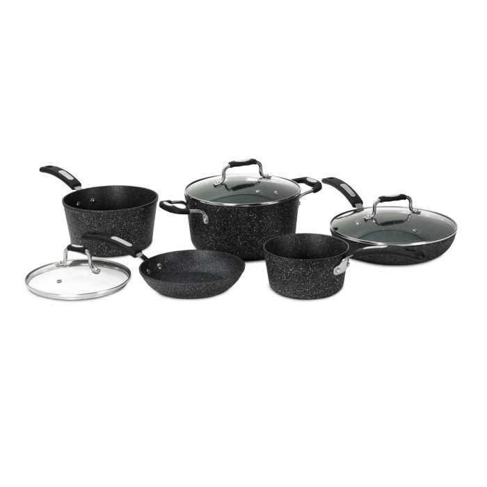 T-fal Advanced Nonstick Cookware Set 12 Piece Oven Safe 350F Pots and Pans,  Dishwasher Safe Black