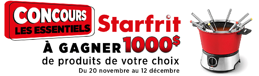 Concours Les Essentiels Starfrit