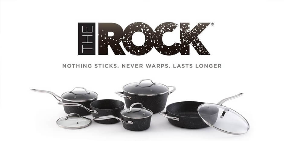Starfrit The Rock Cookware - 11 Diameter Frying Pan, Lid - Bakelite Handle  - Cooking, Frying - Dishwasher Safe - Oven Safe - Gray - Rock
